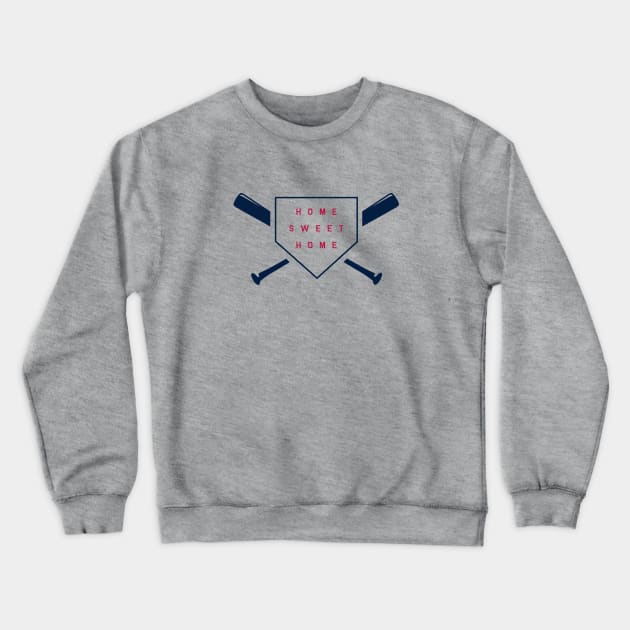 Home Sweet Home baseball design Crewneck Sweatshirt by Game Used Gum